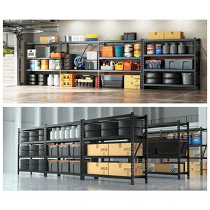 Home & Garage Iron Steel 4-Tier Boltless Multifunction Storage Rack-Office Organizer 2000lbs Load Capacity
