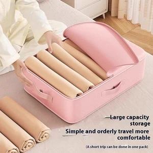 Large Capacity Travel Jacket Compression Storage Bag Dustproof Moisture-Proof Quilt Clothing Moving Fabric PVC Single Folding