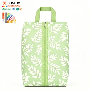 Custom Eco-Friendly Lightweight Polyester Water Resistant Golf Shoe Bag Travel Sports Shoes Bag With Logo