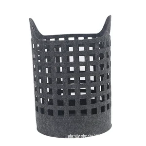 2024 Large Capacity Round Woven Cotton Rope Rope Storage Basket for Living Room Dirty Cloth Laundry Basket
