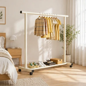 Design Clothes Storage Vertical Coat Rack Coat Rack Metal Standing Coat Rack for Clothing Store Balcony Drying