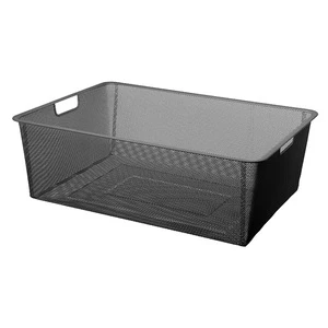 Metal Wire Mesh Basket for Wardrobe Storage Wired Cabinet Wire Basket Metal Storage Basket