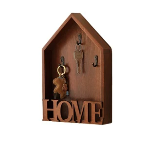 Multi-functional Creative and Personalized Door Storage Rack Wooden Wall Hook for Home Decoration in the Entrance Hall