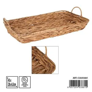 45x28x6.5cm Home Organization Woven Storage Basket
