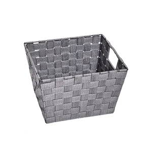 Handwoven Custom Color Desktop Nylon Storage Baskets