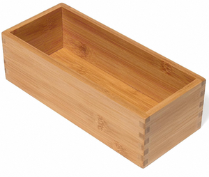 Customizable Eco-Friendly Wooden Box Polished Natural Gift Storage with No Lid Personalized for Storage Solution