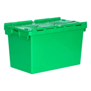 Heavy Duty Strong Easy Packing Moving Plastic Stack Nest Totes Bins For Office Home Storage Relocation