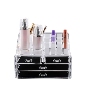 Desktop Finishing Cosmetic Makeup Organizer Plastic Storage Box Makeup Organizer