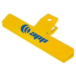 6 in Bag Clip USA Made with Your 1 Color Printed Logo