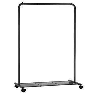 Manufacturers Clothes Coat Rack With Wheels Clothing Rack for Hanging Clothes With Storage Shelf Floor Standing