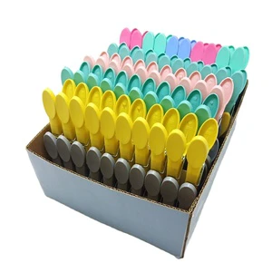 Wide Open Colorful Plastic Clothes Pant Peg & Hanger Clips,clothespins,clothes Clips,pinzas Para Ropa