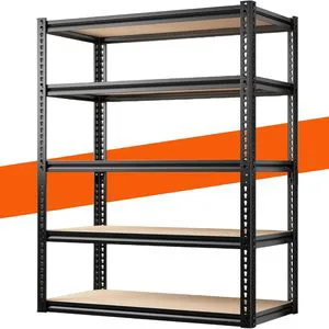 Heavy-Duty 5-Tier Garage Storage Shelves Adjustable Steel Metal Units for Pantry Storage