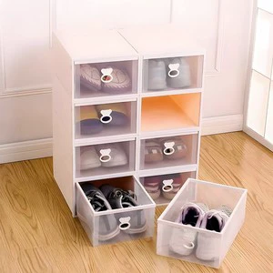 Customized Detachable Folding Extendable Shoe Cabinet Transparent PP Material Dust-Free Rectangular Shape Efficient Shoe