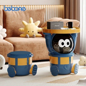 Home Multifunctional Living Room Light Luxury Flip Cover High Aesthetic Value Toy Storage Box Large Capacity Storage Bucket