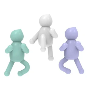 Prodigy HP005 Cross-Border New Single-Tier Creative Plastic Doll Wall-Mounted Hook Multifunctional Strong Living Room