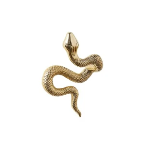 Hot Selling Golden Snake Wall Hook Decorative Metal Hanger Organizer Home Interior Stylish Durable Functional Unique