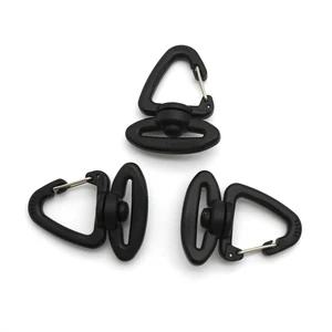 Triangle Plastic Spring Snap Hook Bag Swivel Webbing Strap Clip for bag