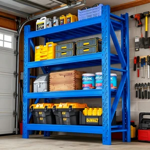 4-layer Metal Stacking Racks & Shelves Light and Medium-size Detachable Racks Adjustable