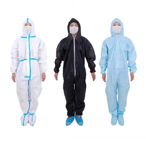 Disposable Waterproof Coverall for Food Industries Dust protection Clothing Suits Coverall with Hood
