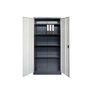 Anthracite-White Moscow Steel Cabinet Stylish Storage Locker 1.85m Height 0.90m Width