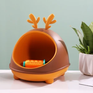 Modern Brown Plastic Home and Office Storage Organizer High-Appearance Cosmetic Storage Box