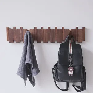 Stylish Wooden Piano Key Wall Hooks | Adhesive No-Drill Entryway Organizer | Creative Home Decor Gift
