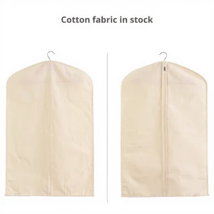 Cotton Cloth Dustproof Storage Bag for Coats Suits Clothes-Household Hanging Dust Cover