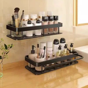 Modern Style Wall Mounted Metal Storage Rack For Bathroom Toilet Supplies Kitchen Storage Rack