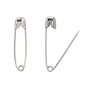 Hot Selling 45mm Large Safety Pins Rust Resistant Bulk Nickle-Plated Steel High Quality Personalized Safety Pins For Garment