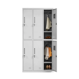 Metal Cabinet Hot Sale 6-door Heavy Duty Secure Lockable Factory Direct Office Storage Durable Locker Cabinet