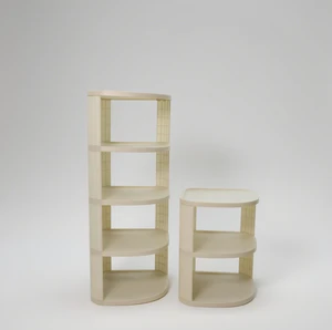 Christmas Storage Supplies PP Plastic 5-Layer Detachable Adjustable Folding Narrow Storage Rack for Small Space Dormitory Use
