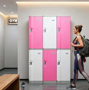 Source ABS Locker Heavy Duty Plastic Locker Storage Cabinet for Gym and Dressing Room