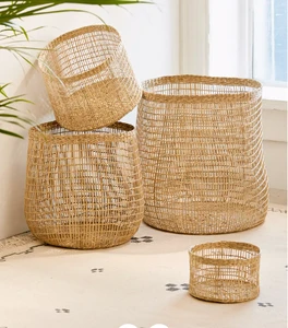 Woven Seagrass Storage Basket