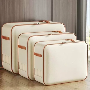 Super Large 100L Quilted Storage Bag Dust-Proof Moisture-Proof Duvet Clothes Mobile Packaging Flexible Zipper Oxford Cloth