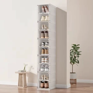 Factory Supply Portable Shoes Box Plastic Storage Transparent Shoes Box Organizer Customised Shoe Box