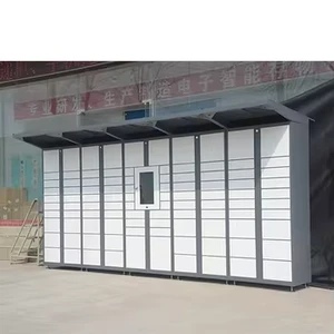 Smart Staff Barcode Locker Supermarket Outdoor Delivery Express Smart Parcel Delivery Locker