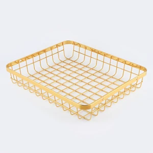 Chinese Manufacturer Portable Durable Iron Metal Wire Basket Basket Storage Boxes