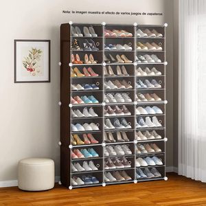 Apatero Con Cubierta, 9 Niveles 36 Pares De Armario De Almacenamiento De Zapatos