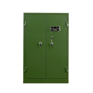Thickened Steel Gun & Ammunition Storage Cabinet With Dual Fingerprint Password Locks And 4-Year Warranty