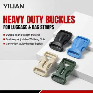 Plastic Side Release Buckle 26mm Heavy Duty Quick Release Clip Belt Clip Curved Buckle For Bag Luggage Strap Animal Chest Bag