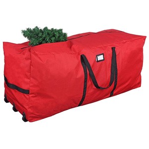 Christmas Tree Storage Bag Fits up to 9 Foot Tall Xmas Holiday Trees Extra Large Heavy Duty Xmas Box Container with Wheels