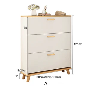 Modern Design Multi-layer Storage Shoe Cabinet Space Saving Shoe Rack Shoe Box With Flip Bucket