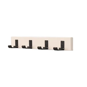 Foldable Wooden Coat Rack Wall Mounted Hooks for Living Room Creative Decorative Wood and Metal Hanger Factory Customization