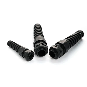 JAR Factory Strain Relief Cord Grip Nylon Anti-bending Electrical Wire Protecting Plastic Cable Gland With Spiral