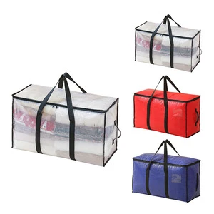 Reusable Oversize Moving Bags Foldable Heavy-Duty Packing Storage Bag For Quilt Clothing Wardrobe Home Travel Organizer
