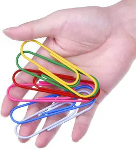 10pcs Packaging Extra Large Plastic Paper Clips,Giant Coated Paper Clips