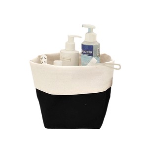 Wholesale Cotton Canvas Woven Fabric Bag for Bread Basket Storage Box Cotton Reversible Canvas Organiser