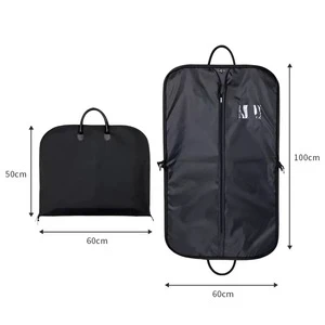 Wholesale Waterproof Nylon Garment with High Quality Suit Dust Bag for Dresses Suits Clothes Cover Storage