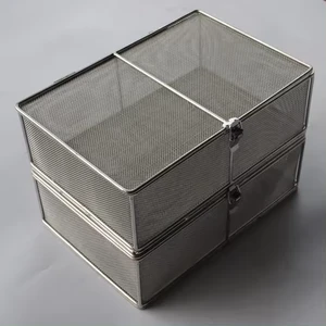 Custom Sizes Stainless Steel 304 Mesh Storage Basket Sterilization Tray for Medical Lab Hospital Factory Direct Wholesale Price