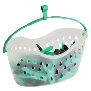 20pcs Household Plastic Clothes Pegs With Baskets Shoes Peg Storage For Kitchen And Laundry Cloth Pins